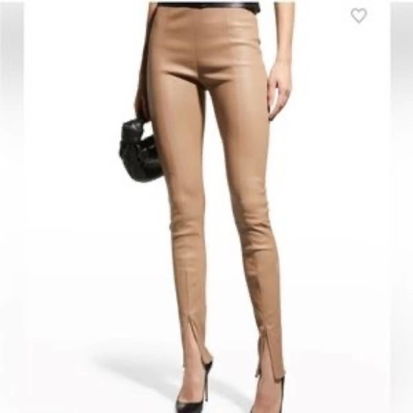 NWT Jason Wu Vegan Leather Pant Split Hem - Picture 2 of 8